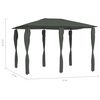 vidaXL Gazebo with Post Covers 9.8x13.1x8.5' Anthracite 1.75 oz/ft²