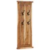 vidaXL Coat Rack Set of 2 Varied wood grain Solid acacia wood