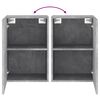 vidaXL TV Wall Cabinet Set of 2 Concrete grey Engineered wood Standard