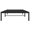 vidaXL Metal Bed Frame without Mattress Black 42.1"x79.9"