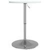 vidaXL Bar Table White Engineered wood, chrome steel 19.7 x 35.4 in