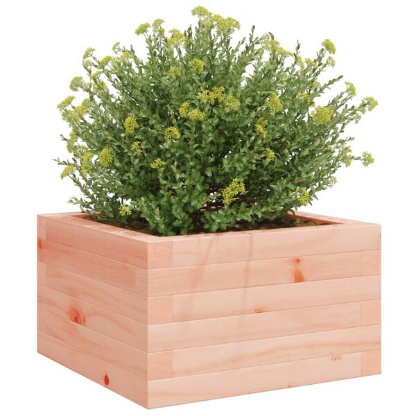 vidaXL Garden Planter Natural wood Solid Douglas wood 15.7x15.7x9.1 in