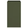 vidaXL Planter Olive Green Cold-rolled steel 16.5x15.0x29.5 in Durable