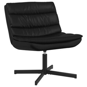vidaXL Swivel Chair Black 63 x 75 x 76 cm PU