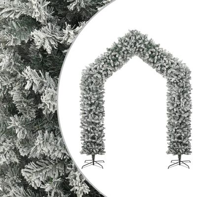 vidaXL Christmas Tree Arch with Flocked Snow 106.3"