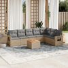 vidaXL Garden Sofa Set Beige