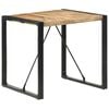 vidaXL Dining Table Rough Mango Wood Rough Mango Wood, Powder-Coated Steel