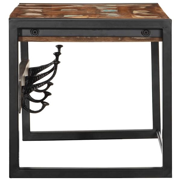 vidaXL Coat Rack Multicolor Solid reclaimed wood and iron Medium