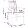 vidaXL Dining Chair Set of 4 Warm Teak Fine sanded teak hardwood
