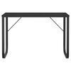vidaXL Computer Desk Black Engineered wood 43.3 x 23.6 x 28.7 in Durable
