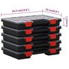 vidaXL Assortment Boxes 5 pcs 13.6x9.8x2.0" Polypropylene