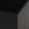 vidaXL Storage Stool Black Faux leather, MDF, Foam Medium Foldable
