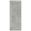 vidaXL Wall Cabinet Concrete grey Engineered wood 13.8x13.4x35.4 in