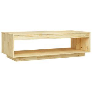 vidaXL Coffee Table Natural Pine Solid Pinewood Medium Coffee Table