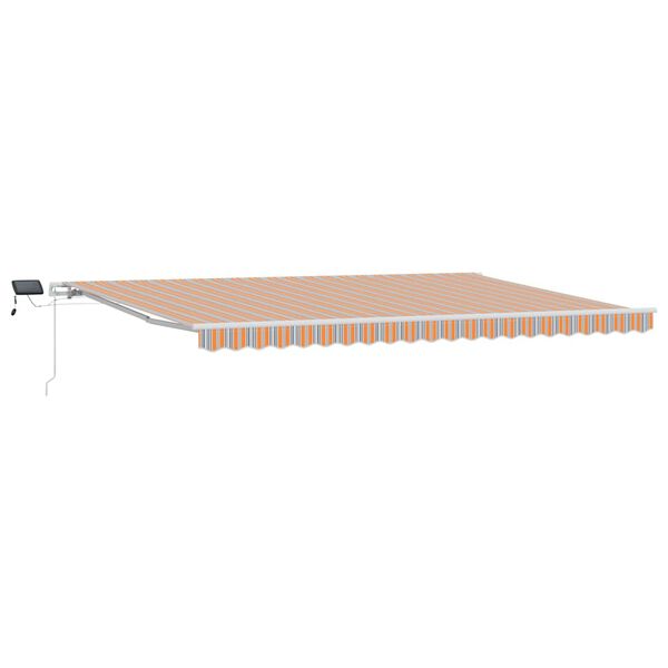 vidaXL Retractable Awning Multicolour 196.85" x 118.11