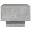 vidaXL Side Table Concrete grey Engineered wood, glass Small Side Table