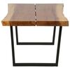 vidaXL Coffee Table Natural wood and black
