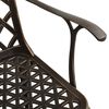 vidaXL Bistro Set Bronze Cast aluminum Medium Durable Bistro Set