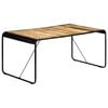 vidaXL Dining Table Brown Solid rough mango wood Large Industrial