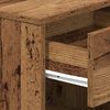 vidaXL Bedside Cabinet Set of 2 Old wood Engineered wood Compact