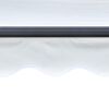 vidaXL Retractable Awning Cream fabric, grey frame