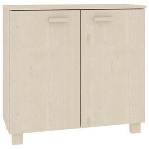 vidaXL Sideboard Honey Brown Solid Pine Wood, MDF Medium Sideboard