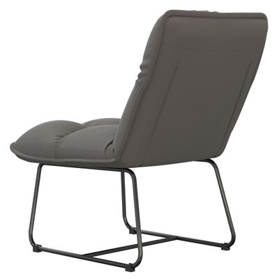 vidaXL Leisure Chair with Metal Frame Light Gray Velvet