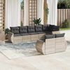 vidaXL Garden Sofa Set Light Grey (Sofa), Dark Grey (Cushions)