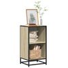 vidaXL Book Cabinet Sonoma oak Engineered wood, Metal Compact