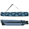 vidaXL Folding Camping Bed Folding Manual Leaf pattern Oxford Fabric