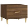 vidaXL Coffee Table Set of 2 Brown oak