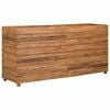 vidaXL Raised Bed Natural wood Recycled teak wood and steel