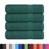 vidaXL Bath Towel Set of 4 Green 100% Ring-Spun Cotton 39.4 x 59.1 in