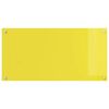 vidaXL Kitchen Backsplash Yellow 39.37 x 19.69 x 0.24 in