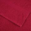 vidaXL Shower Towel Set of 10 Red 100% cotton 27.6 x 55.1 in