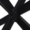 vidaXL Dining Table Leg Black Powder-coated steel