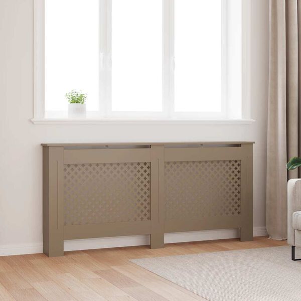 vidaXL Radiator Cover 67.7"x7.5"x32.1" MDF