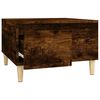 vidaXL Coffee Table Smoked Oak Engineered wood, Solid eucalyptus wood