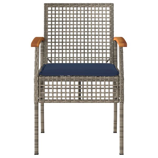 vidaXL Garden Chair Grey and brown