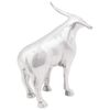 vidaXL Bull Sculpture Silver 20 x 17 x 23 cm Aluminium