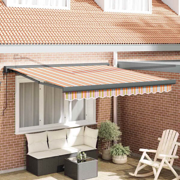 vidaXL Awning Multicolour 350 x 250 x 165 cm Polyester and Aluminium
