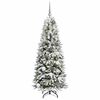 vidaXL Artificial Christmas Tree with 150 LEDs White 59.06 in