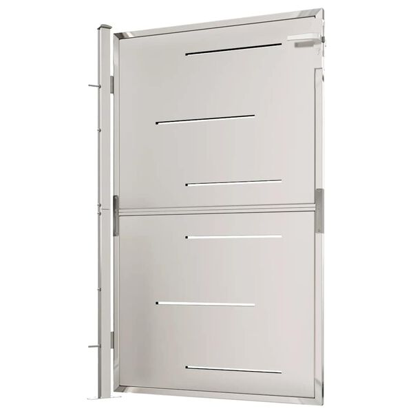 vidaXL Garden Gate 39.4" x 57.1" Stainless Steel