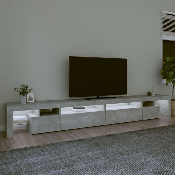 vidaXL TV Cabinet Concrete Grey Engineered Wood Large TV Cabinet