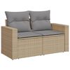 vidaXL Garden Sofa Set Mix Beige PE Rattan Large Modular