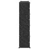 vidaXL Storage Cube Organizer Black Polypropylene Large