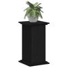 vidaXL Plant Stand Black Oak 12.99 x 12.99 x 23.62 in Engineered wood