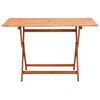 vidaXL Garden Table Natural wood Solid eucalyptus wood 47.2x27.6x29.5 in