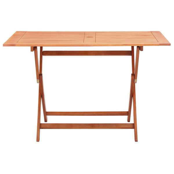 vidaXL Garden Table Natural wood Solid eucalyptus wood 47.2x27.6x29.5 in