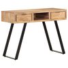 vidaXL Desk 42.1"x17.7"x31.1" Solid Acacia Wood with Live Edges